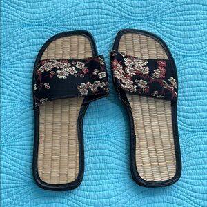 Asian floral motif  Sandals